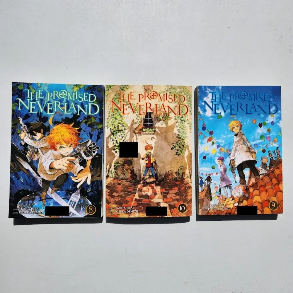 The Promised Neverland Book Bundle Volume 8 9 10 Kaiu Shirai Graphic Novel Books